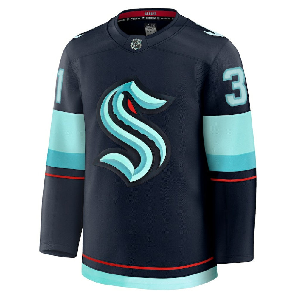 Philipp Grubauer Seattle Kraken Fanatics Home Premium Jersey Discount