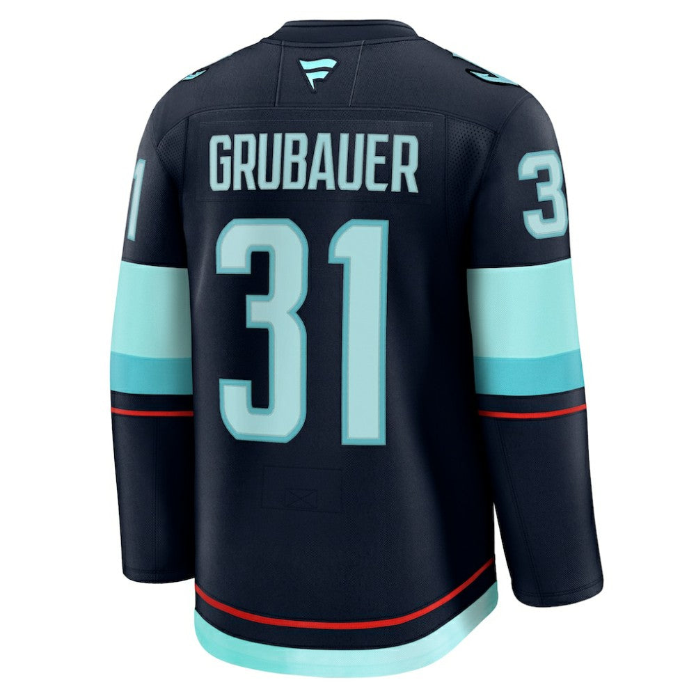 Philipp Grubauer Seattle Kraken Fanatics Home Premium Jersey Discount