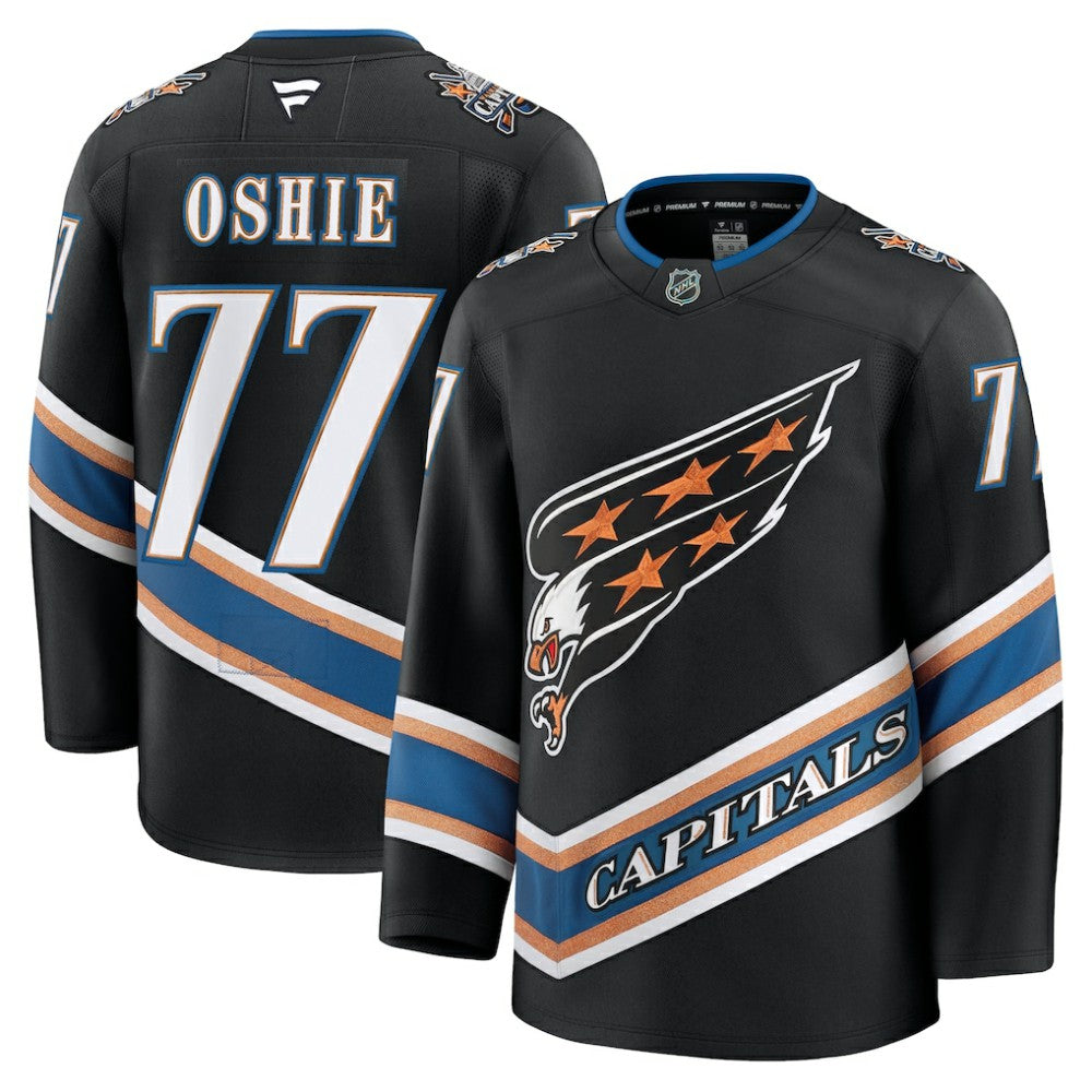 TJ Oshie Washington Capitals Fanatics Alternate 50th Anniversary Premium Jersey On Sale