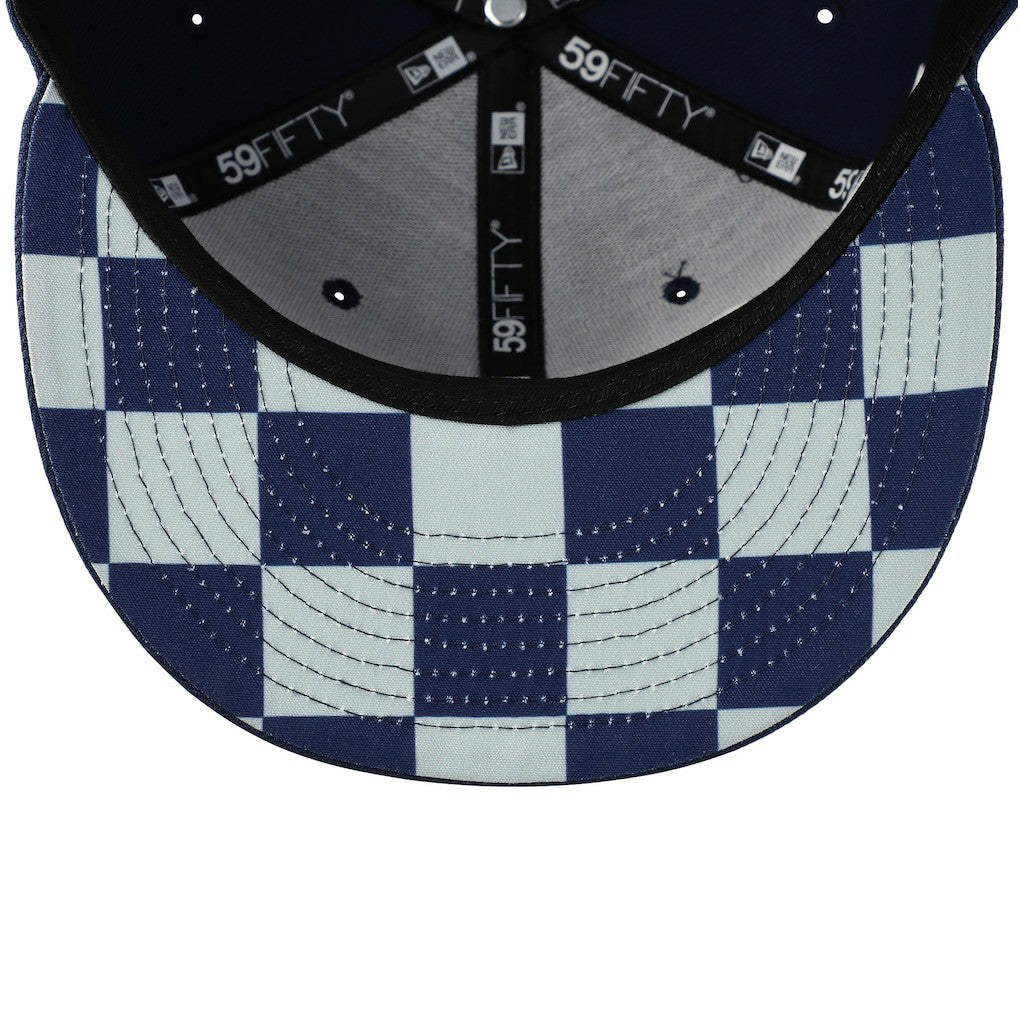 New England Patriots New Era Checkered Undervisor 59FIFTY Fitted Hat