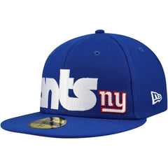 New York Giants New Era Checkered Undervisor 59FIFTY Fitted Hat
