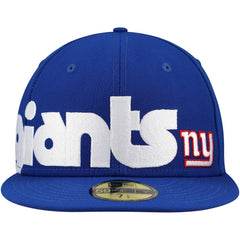New York Giants New Era Checkered Undervisor 59FIFTY Fitted Hat