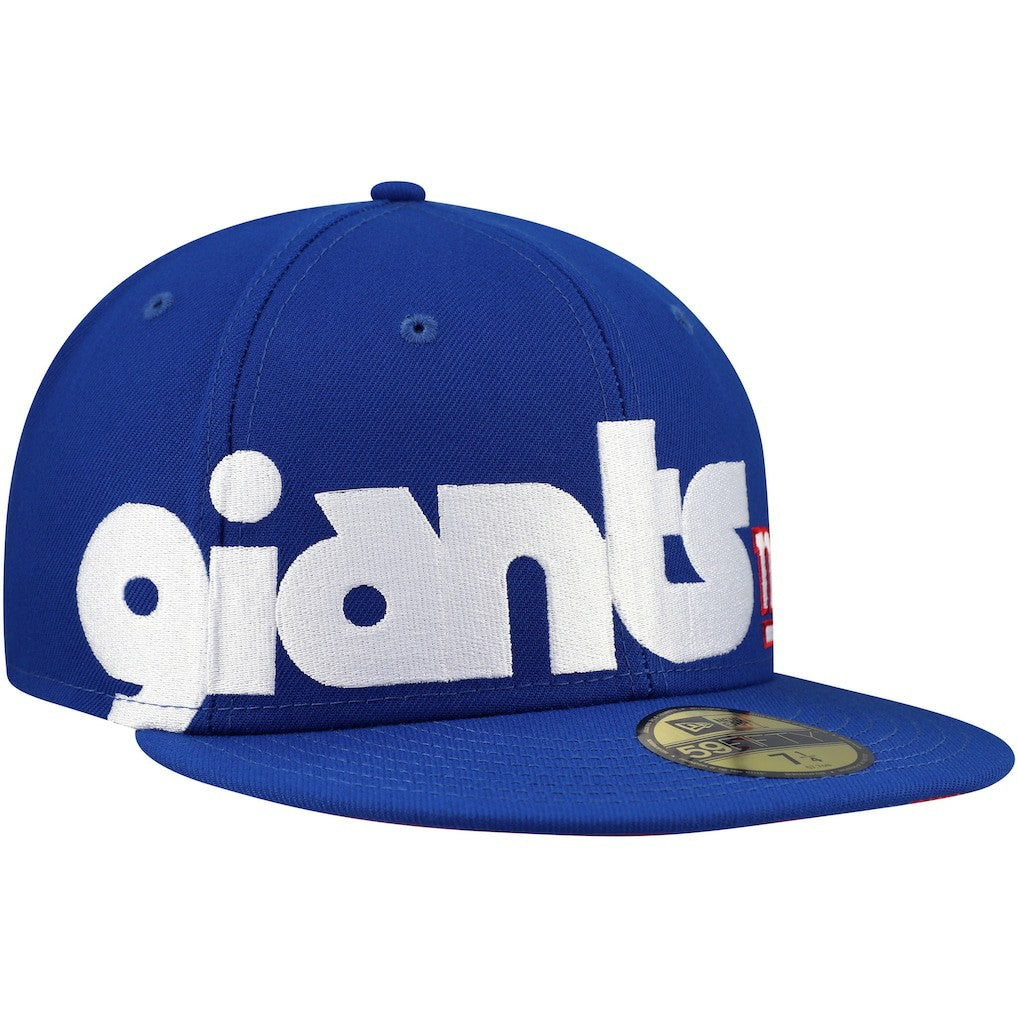 New York Giants New Era Checkered Undervisor 59FIFTY Fitted Hat