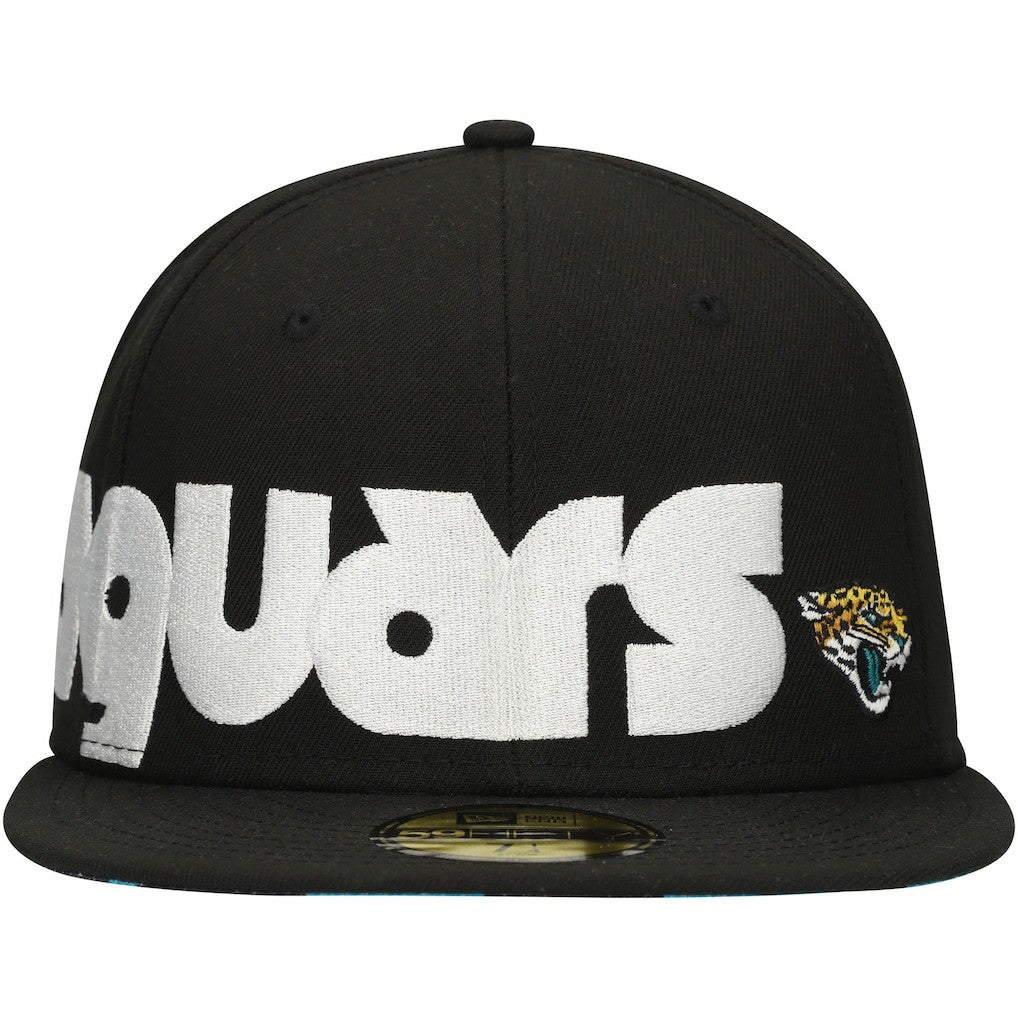 Jacksonville Jaguars New Era Checkered Undervisor 59FIFTY Fitted Hat