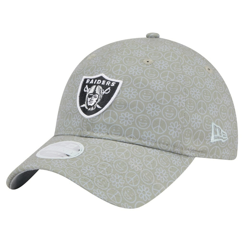 Las Vegas Raiders New Era Women's Smiley 9TWENTY Adjustable Hat