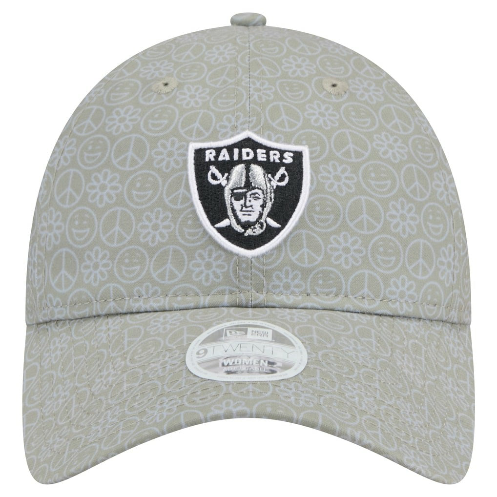 Las Vegas Raiders New Era Women's Smiley 9TWENTY Adjustable Hat