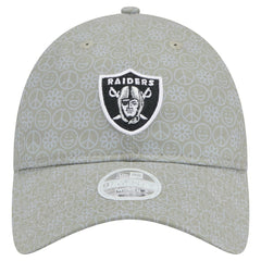 Las Vegas Raiders New Era Women's Smiley 9TWENTY Adjustable Hat