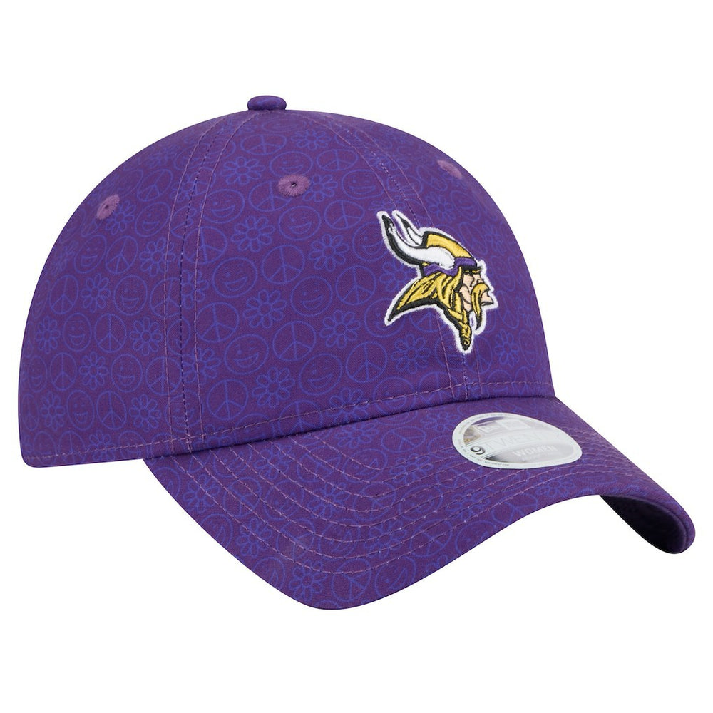 Minnesota Vikings New Era Women's Smiley 9TWENTY Adjustable Hat