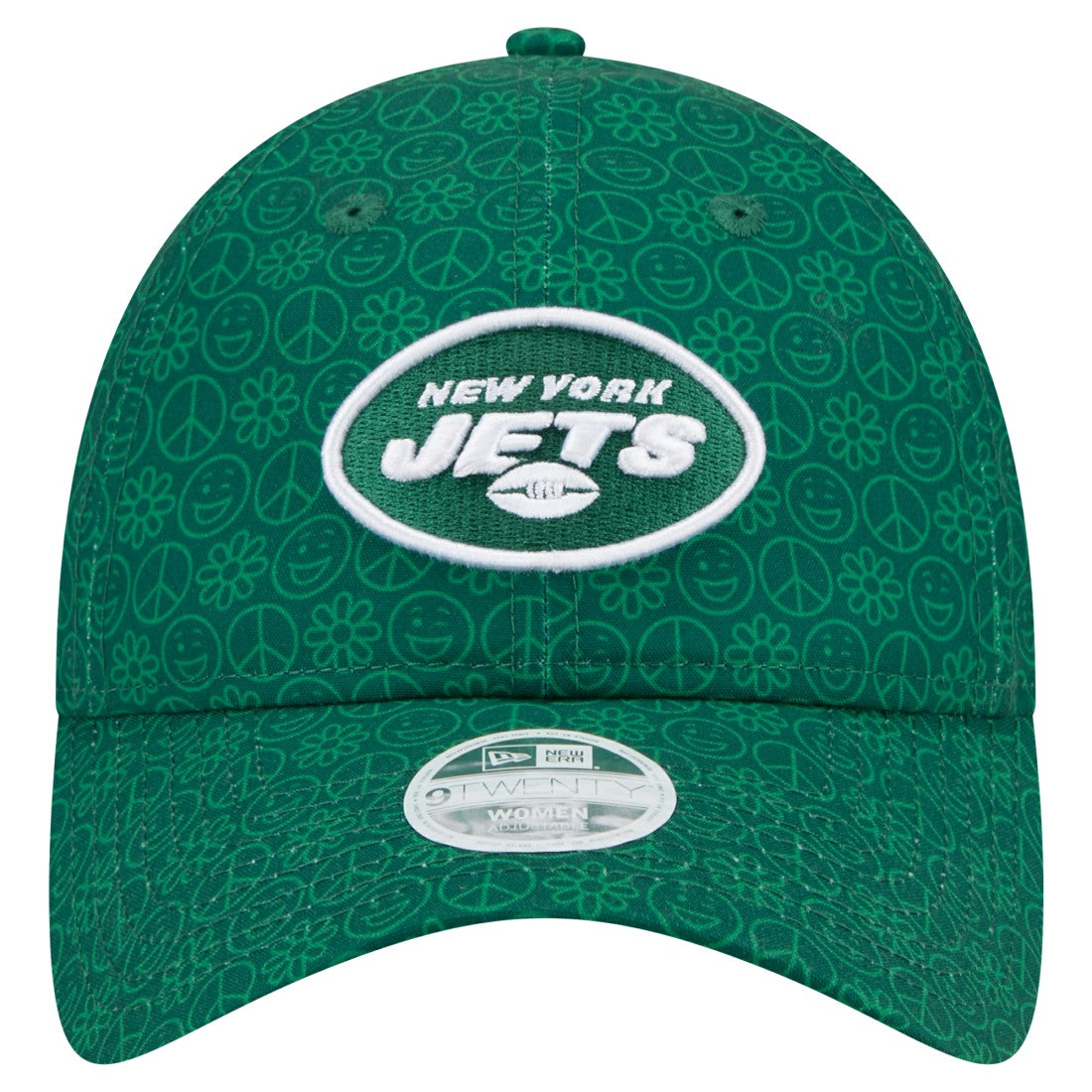 New York Jets New Era Women's Smiley 9TWENTY Adjustable Hat