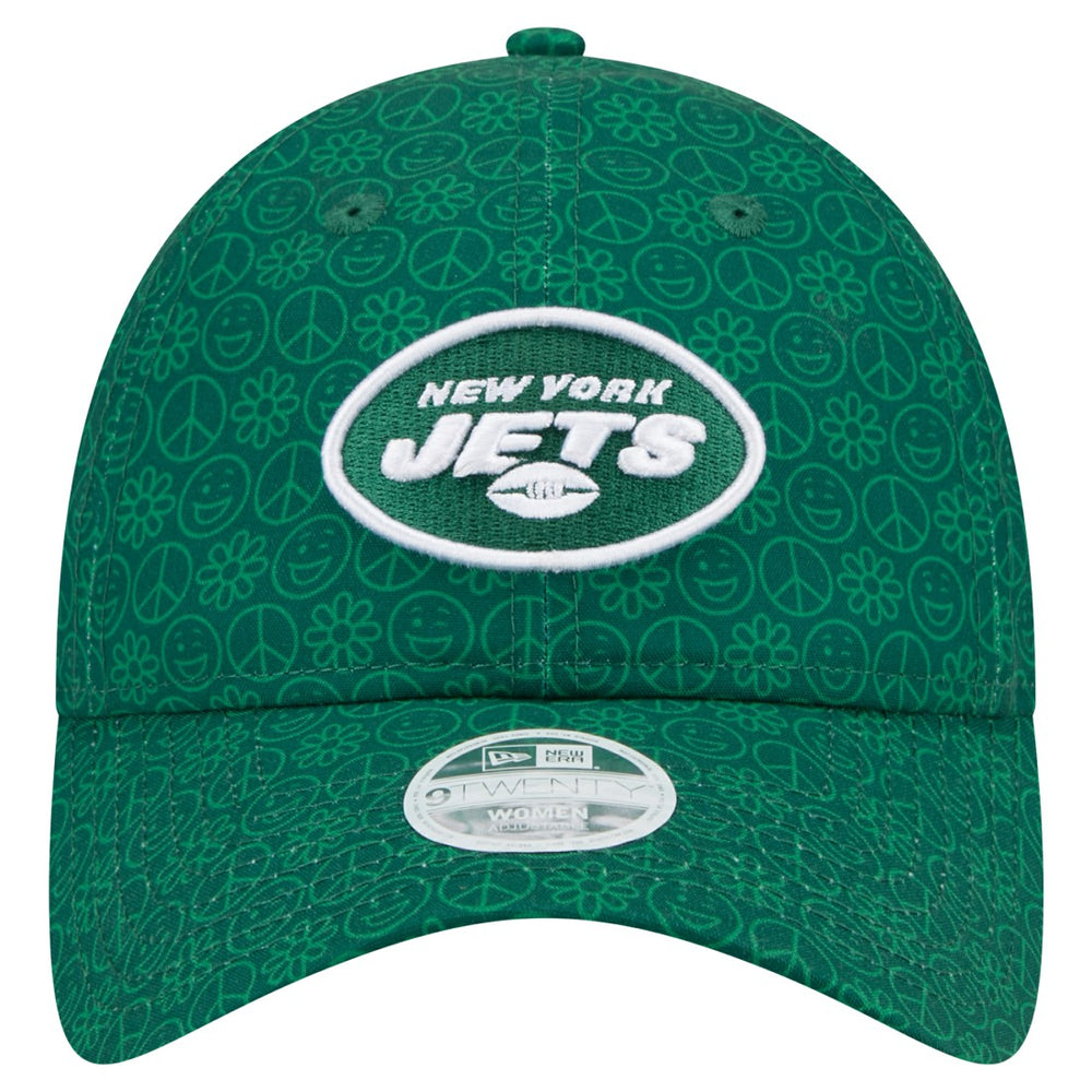 New York Jets New Era Women's Smiley 9TWENTY Adjustable Hat