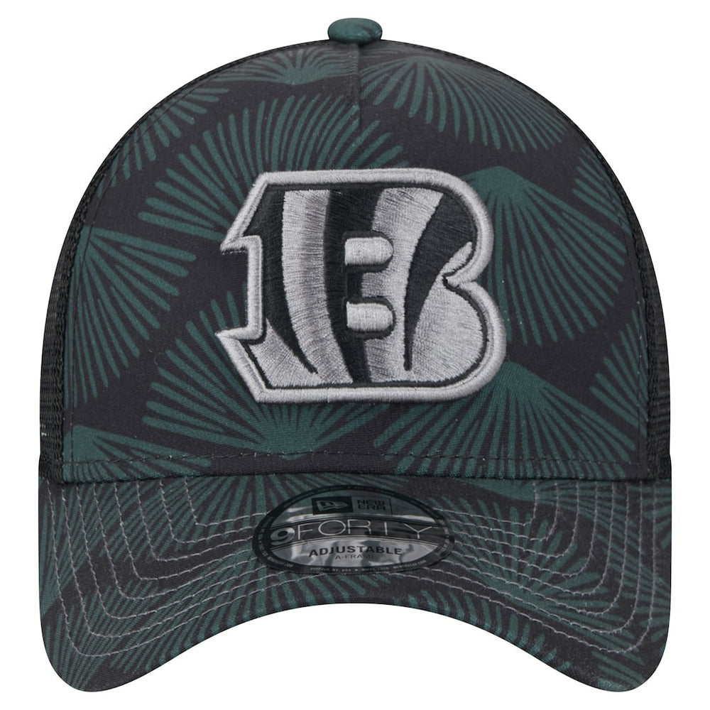 Cincinnati Bengals New Era Agave Trucker 9FORTY Adjustable Hat