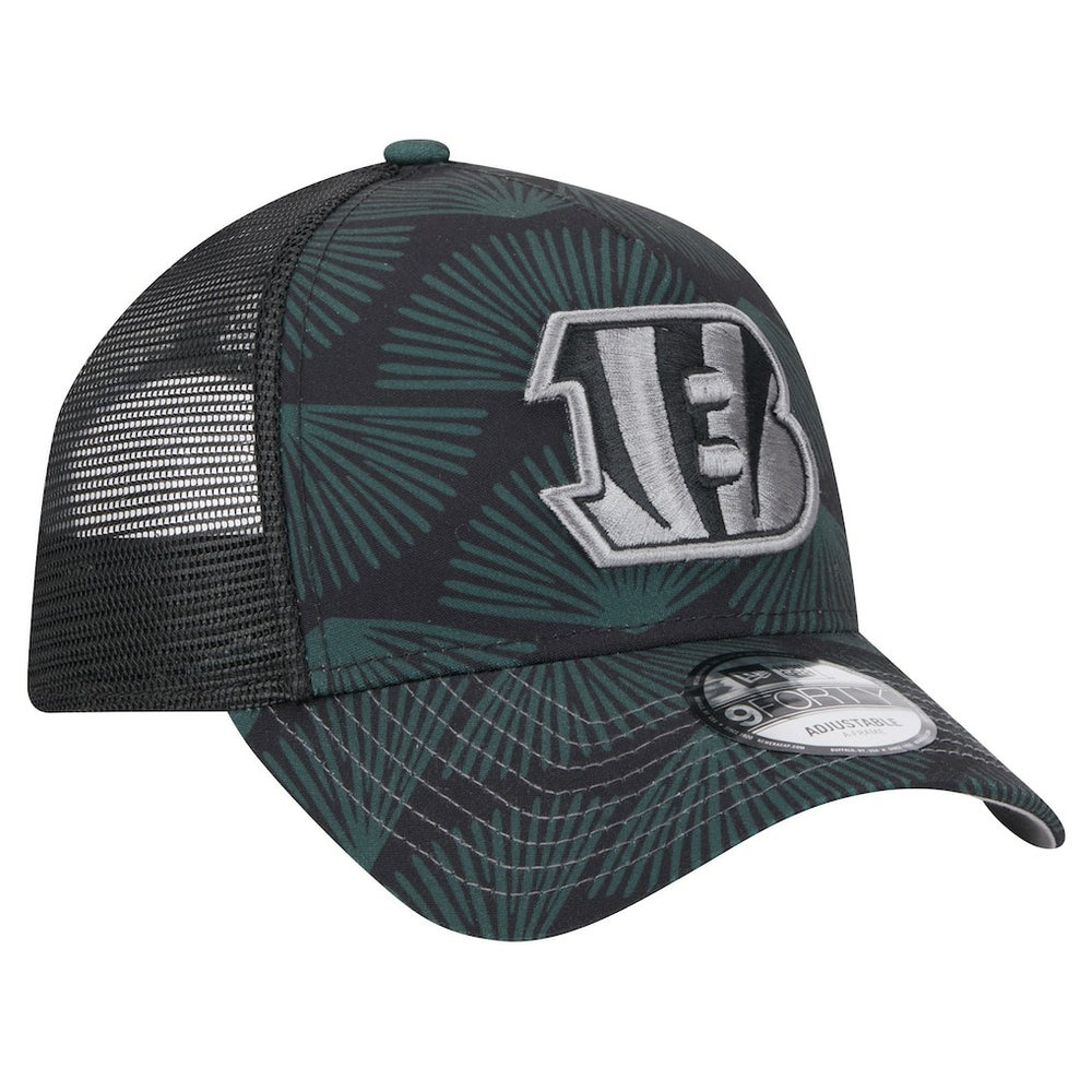 Cincinnati Bengals New Era Agave Trucker 9FORTY Adjustable Hat