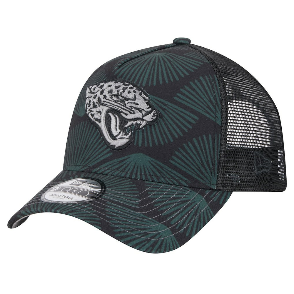 Jacksonville Jaguars New Era Agave Trucker 9FORTY Adjustable Hat