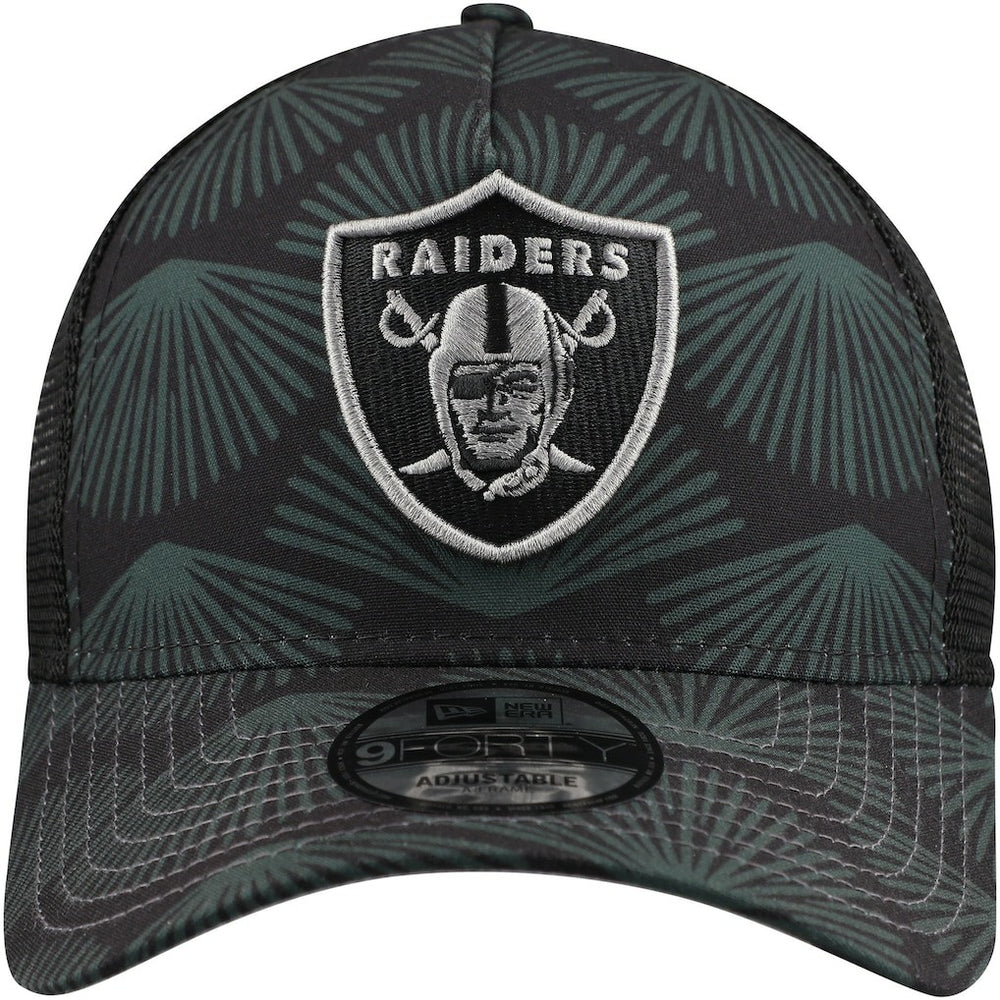 Las Vegas Raiders New Era Agave Trucker 9FORTY Adjustable Hat