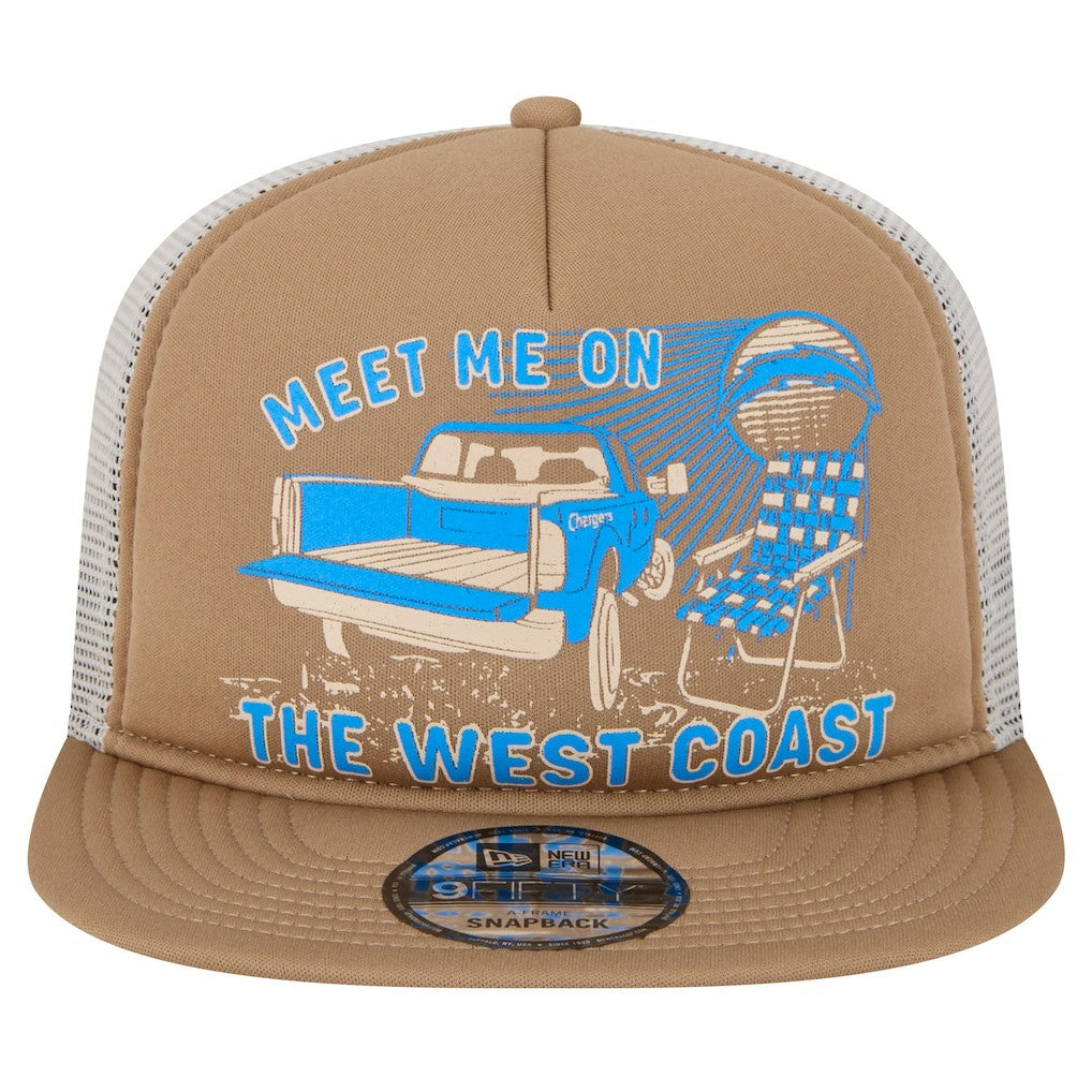 Los Angeles Chargers New Era Meet Me 9FIFTY Snapback Hat