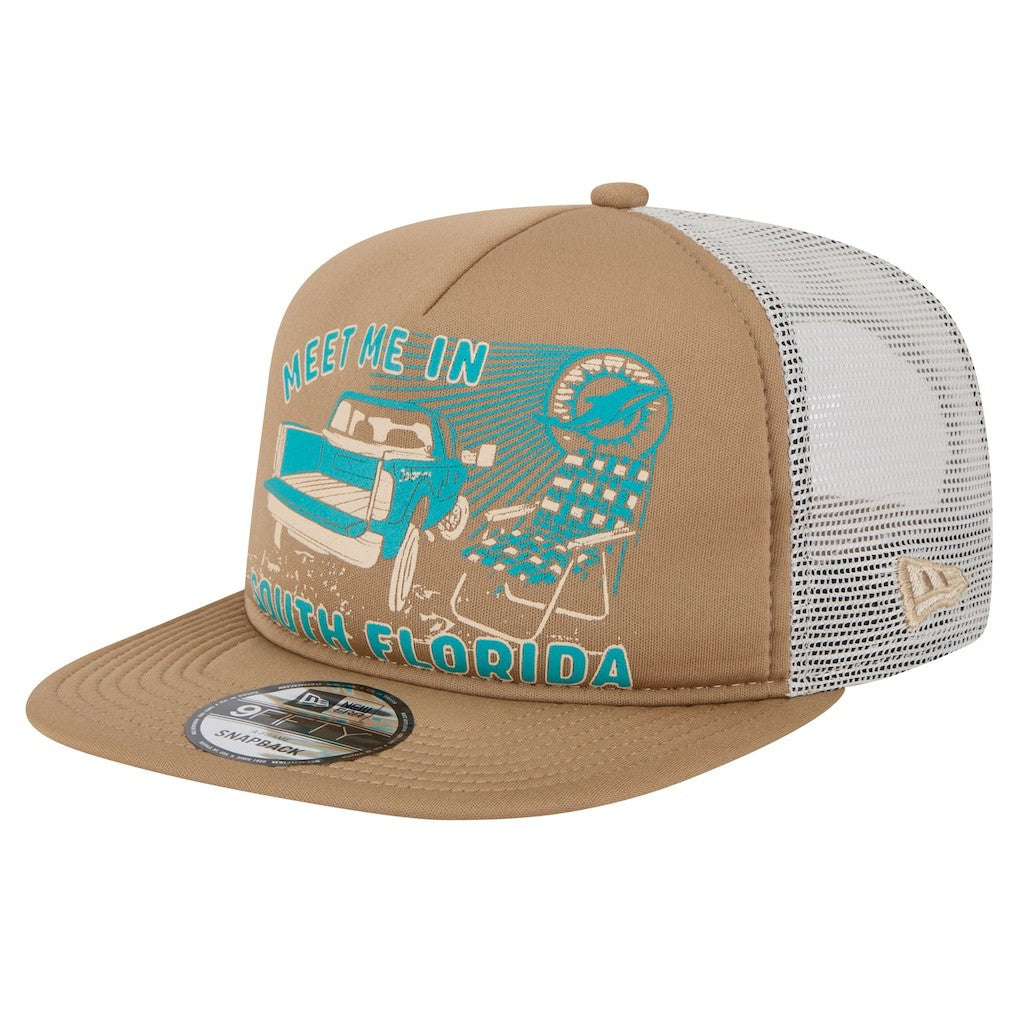 Miami Dolphins New Era Meet Me 9FIFTY Snapback Hat