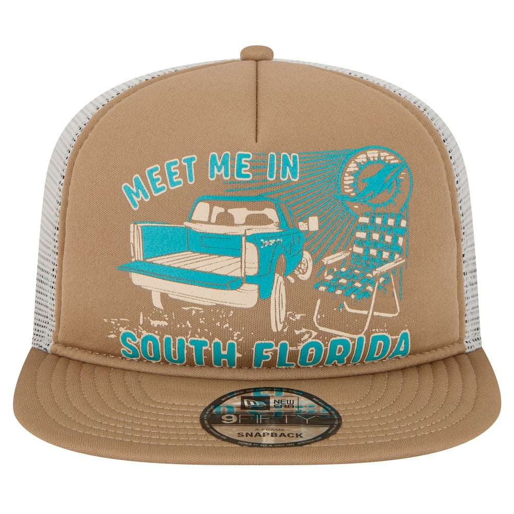 Miami Dolphins New Era Meet Me 9FIFTY Snapback Hat