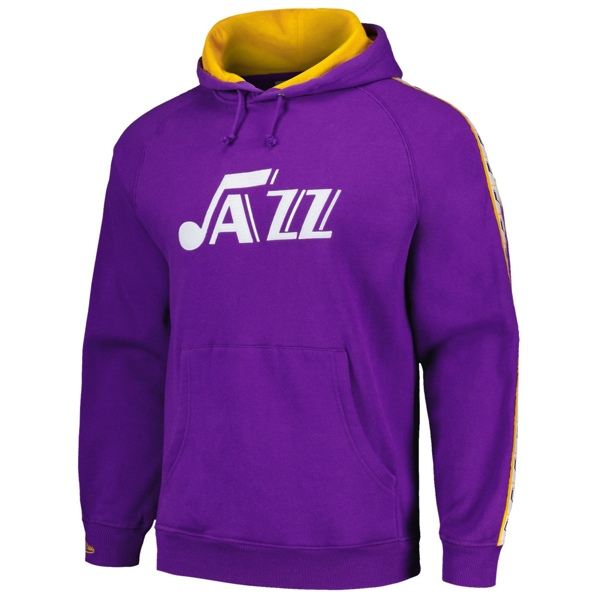 Utah Jazz Hardwood Classics Nights Raglan Pullover Hoodie New