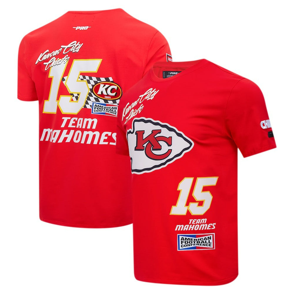 Kansas City Chiefs  Patrick Mahomes  Pro Standard Fast Lane Name & Number Player T-Shirt