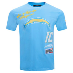 Los Angeles Chargers  Justin Herbert  Pro Standard Fast Lane Name & Number Player T-Shirt