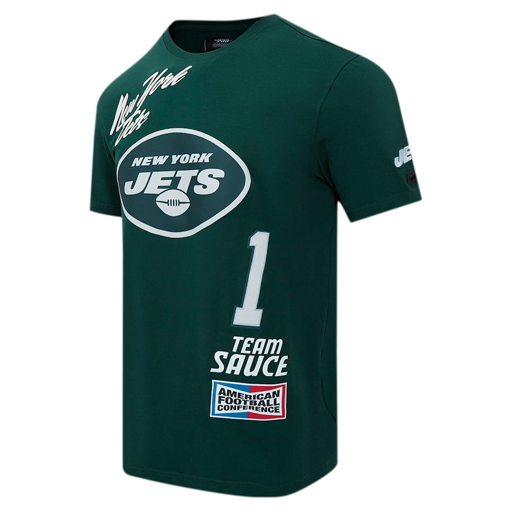 New York Jets  Ahmad Sauce Gardner  Pro Standard Fast Lane Name & Number Player T-Shirt