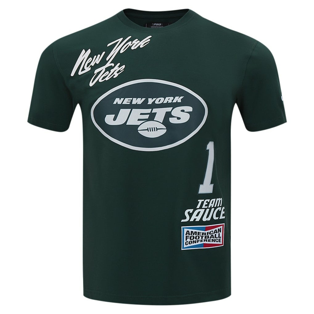 New York Jets  Ahmad Sauce Gardner  Pro Standard Fast Lane Name & Number Player T-Shirt