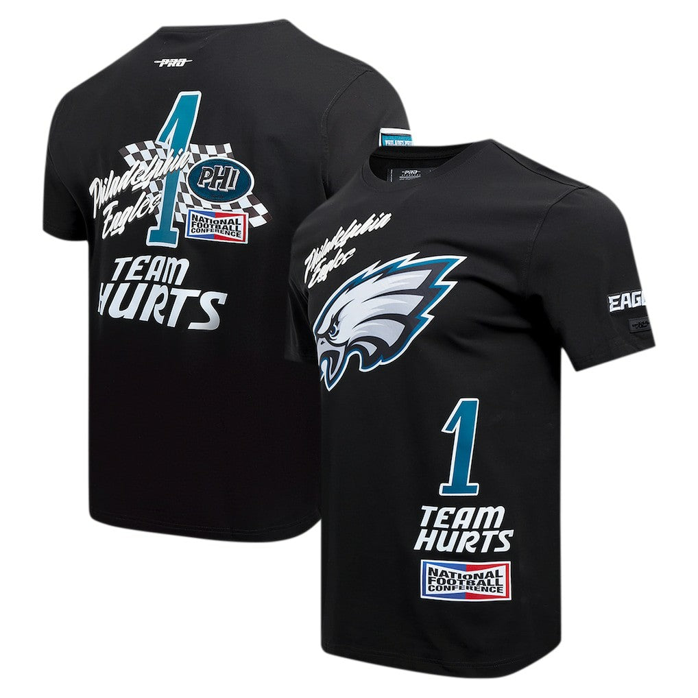 Philadelphia Eagles  Jalen Hurts  Pro Standard Fast Lane Name & Number Player T-Shirt