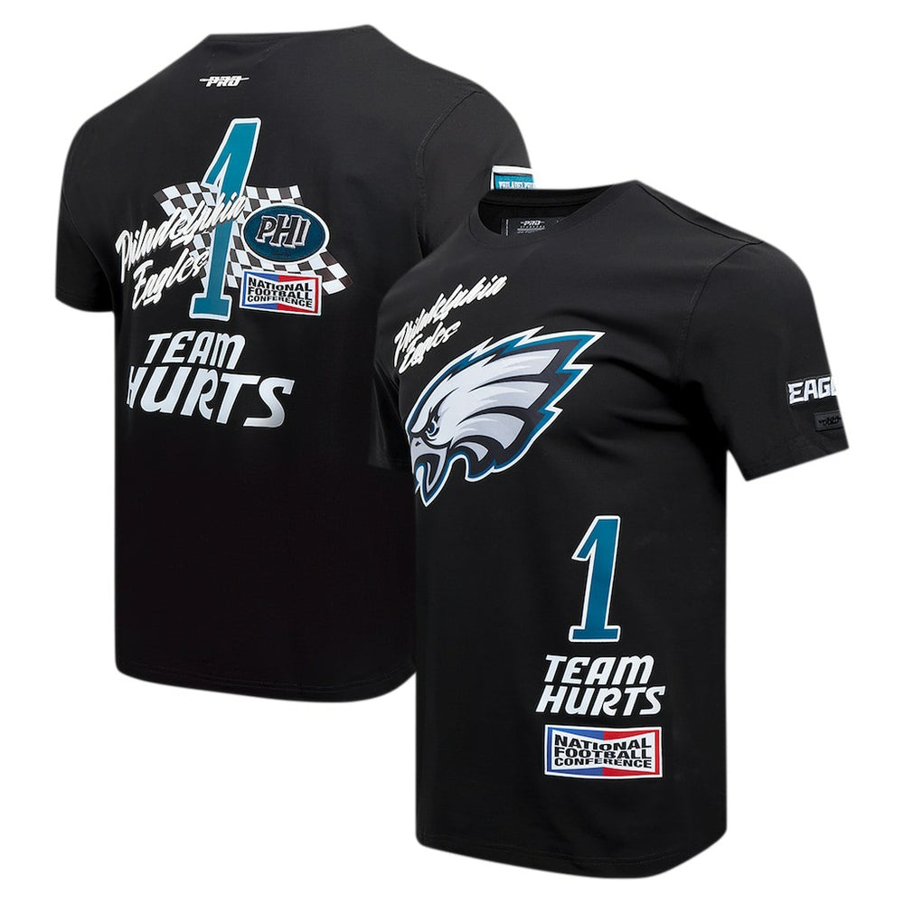 Philadelphia Eagles  Jalen Hurts  Pro Standard Fast Lane Name & Number Player T-Shirt
