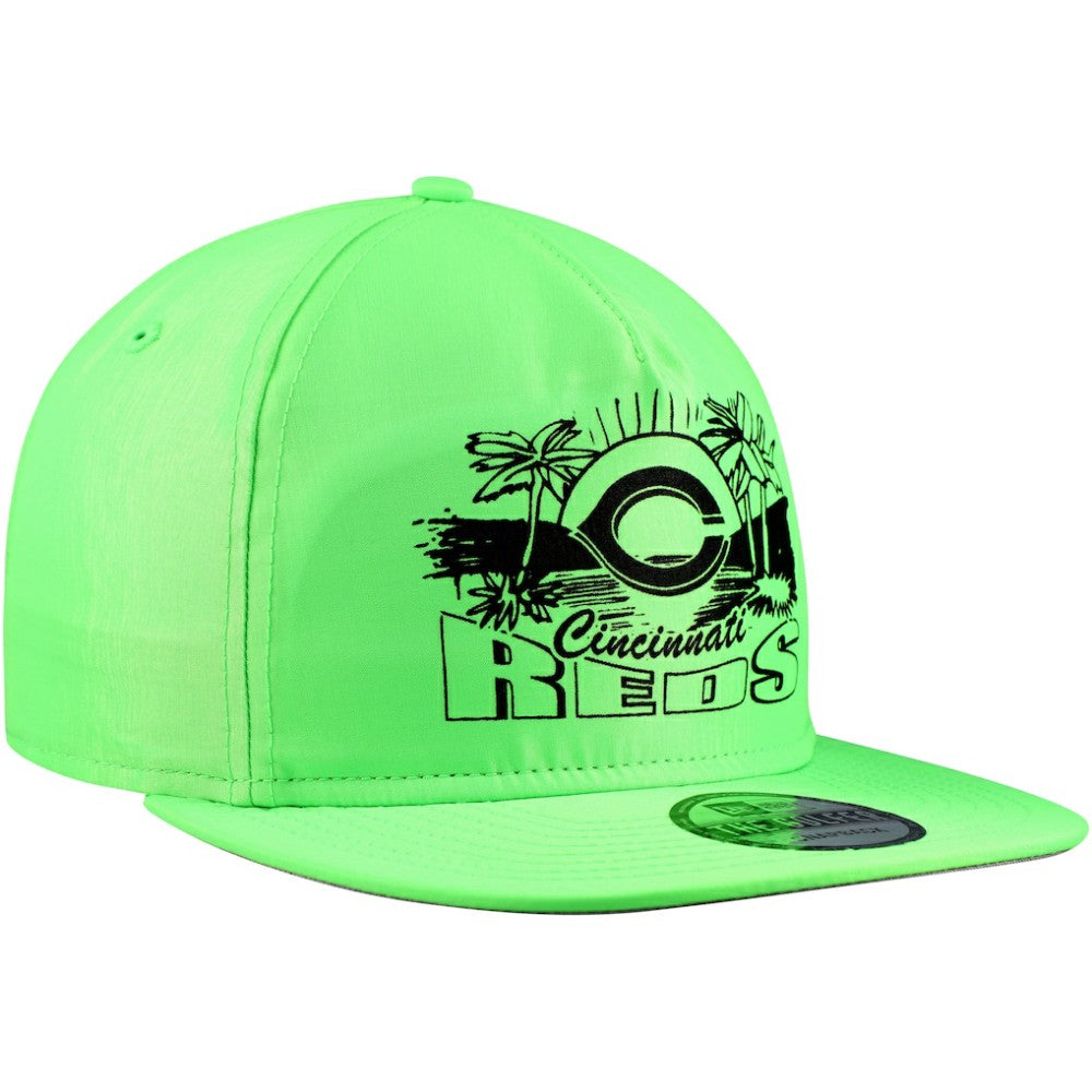 Cincinnati Reds New Era Neon Golfer Snapback Hat | MLB Discount