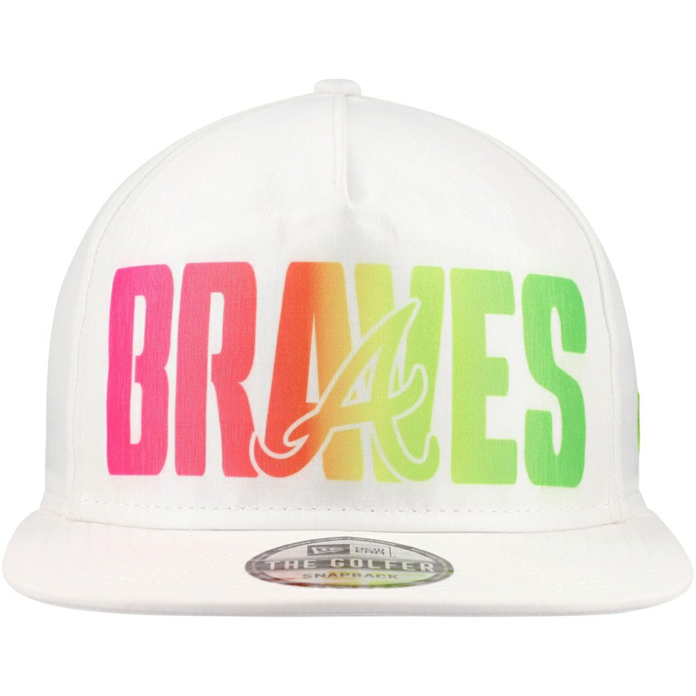 Atlanta Braves New Era Spring Spectrum Golfer Snapback Hat | MLB New
