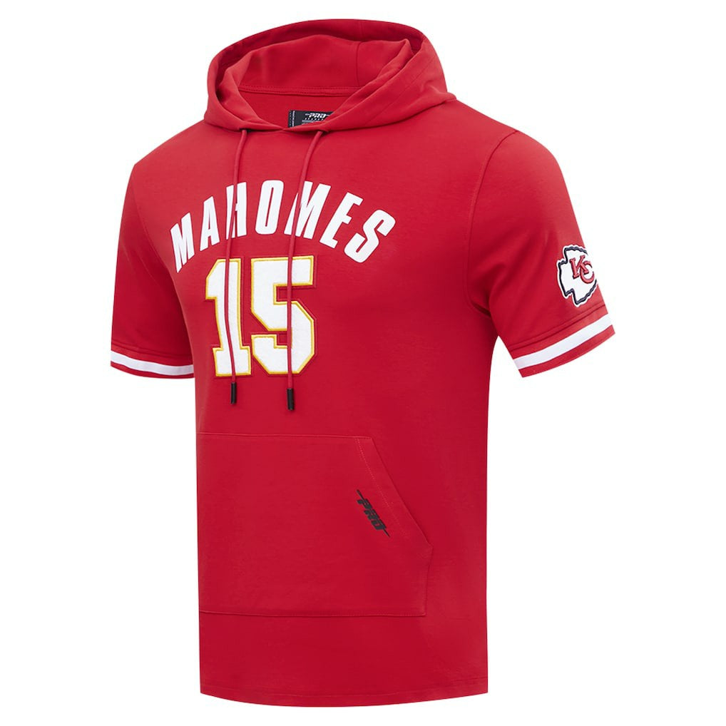 Kansas City Chiefs  Patrick Mahomes  Pro Standard Player Name & Number Hoodie T-Shirt