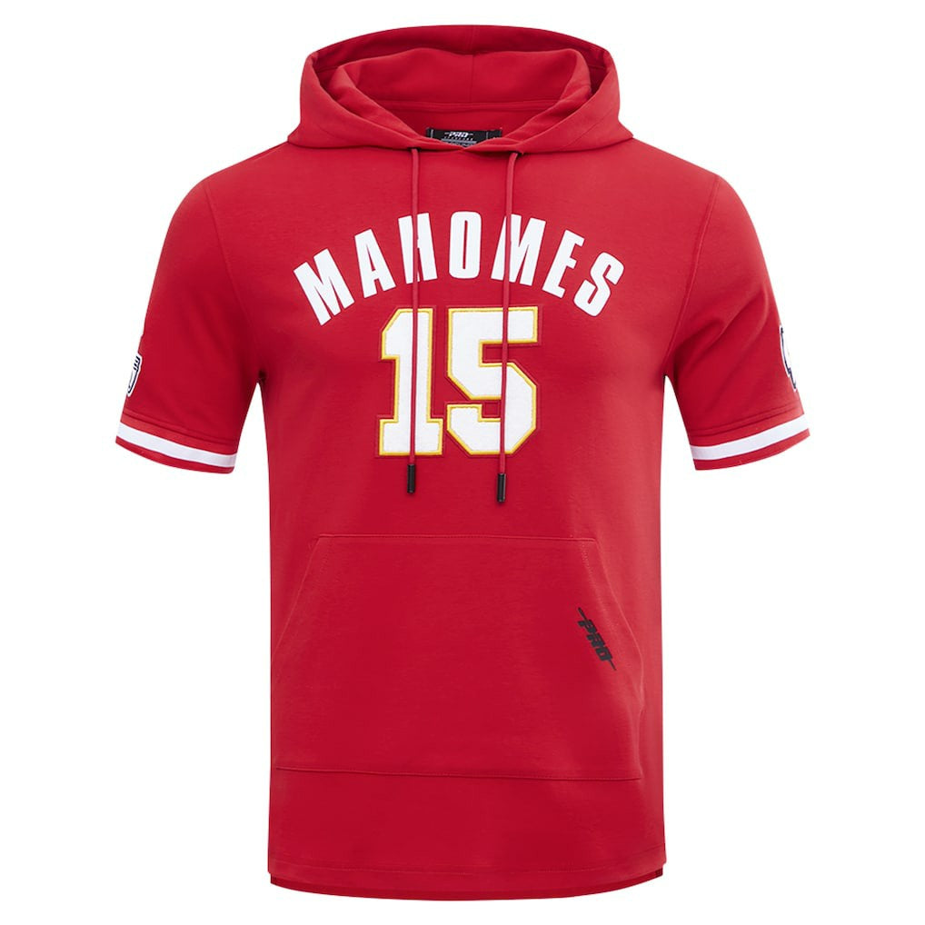Kansas City Chiefs  Patrick Mahomes  Pro Standard Player Name & Number Hoodie T-Shirt