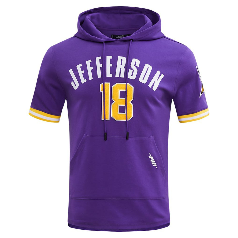 Minnesota Vikings  Justin Jefferson  Pro Standard Player Name & Number Hoodie T-Shirt