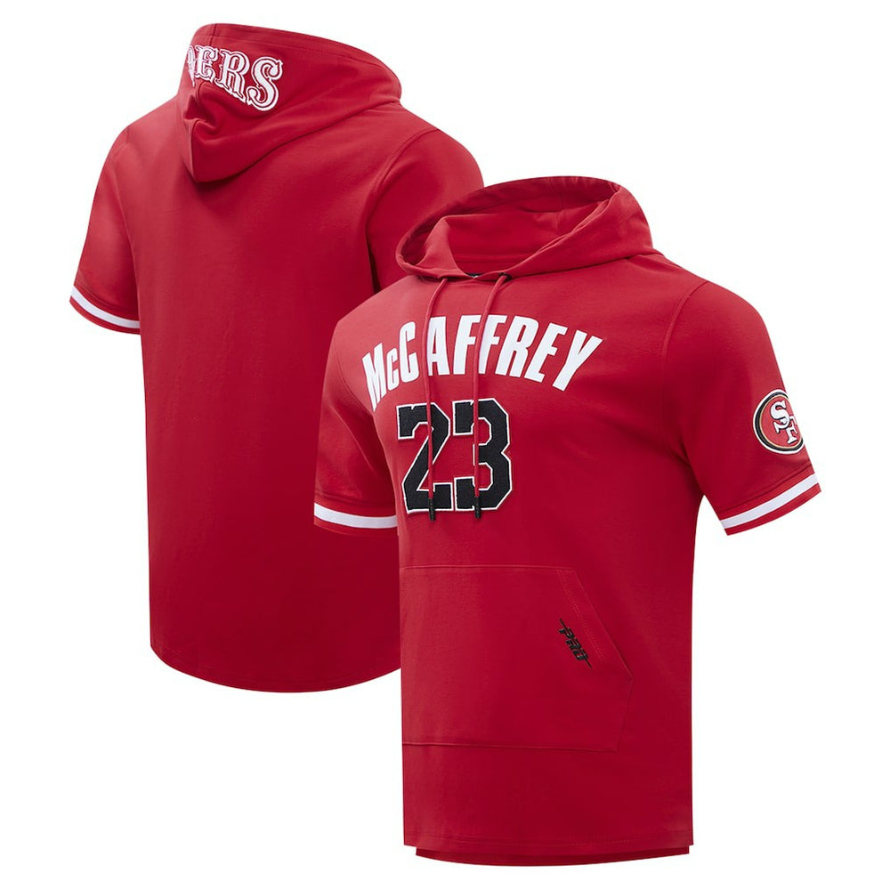 San Francisco 49ers  Christian McCaffrey  Pro Standard Player Name & Number Hoodie T-Shirt
