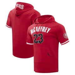 San Francisco 49ers  Christian McCaffrey  Pro Standard Player Name & Number Hoodie T-Shirt