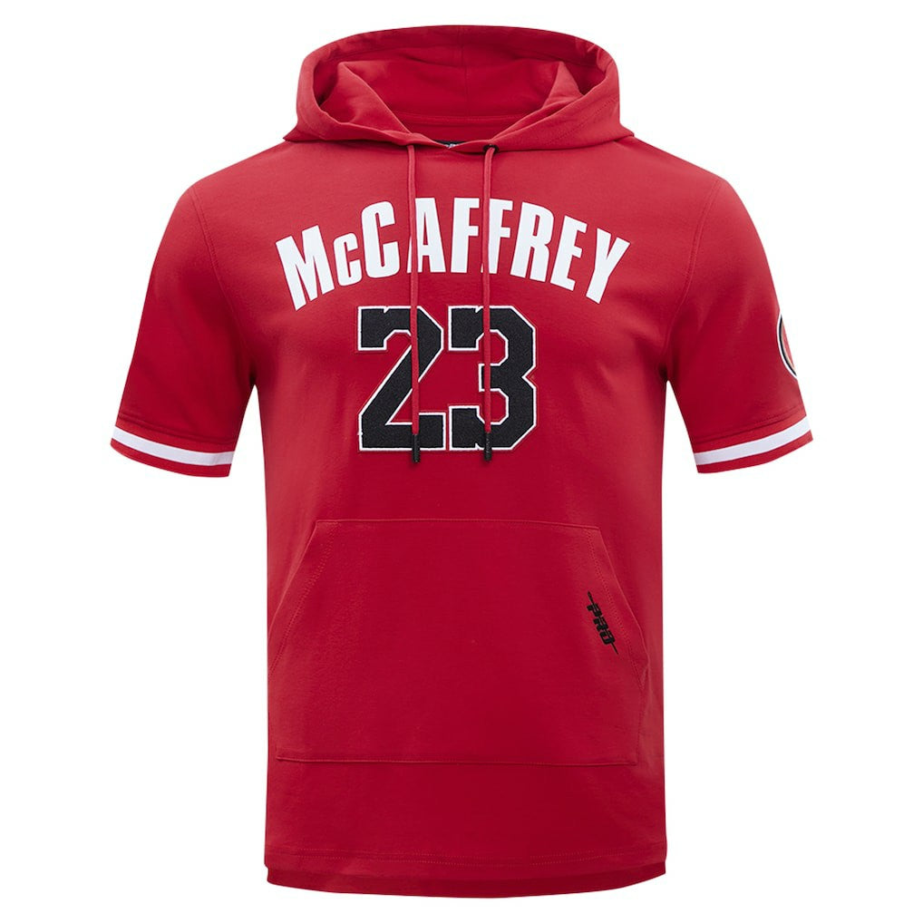 San Francisco 49ers  Christian McCaffrey  Pro Standard Player Name & Number Hoodie T-Shirt