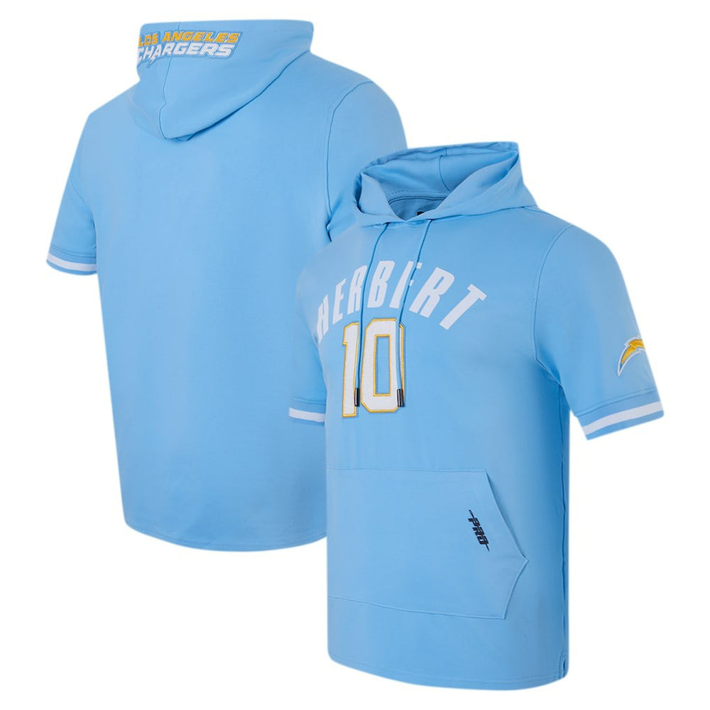 Los Angeles Chargers  Justin Herbert  Pro Standard Player Name & Number Hoodie T-Shirt