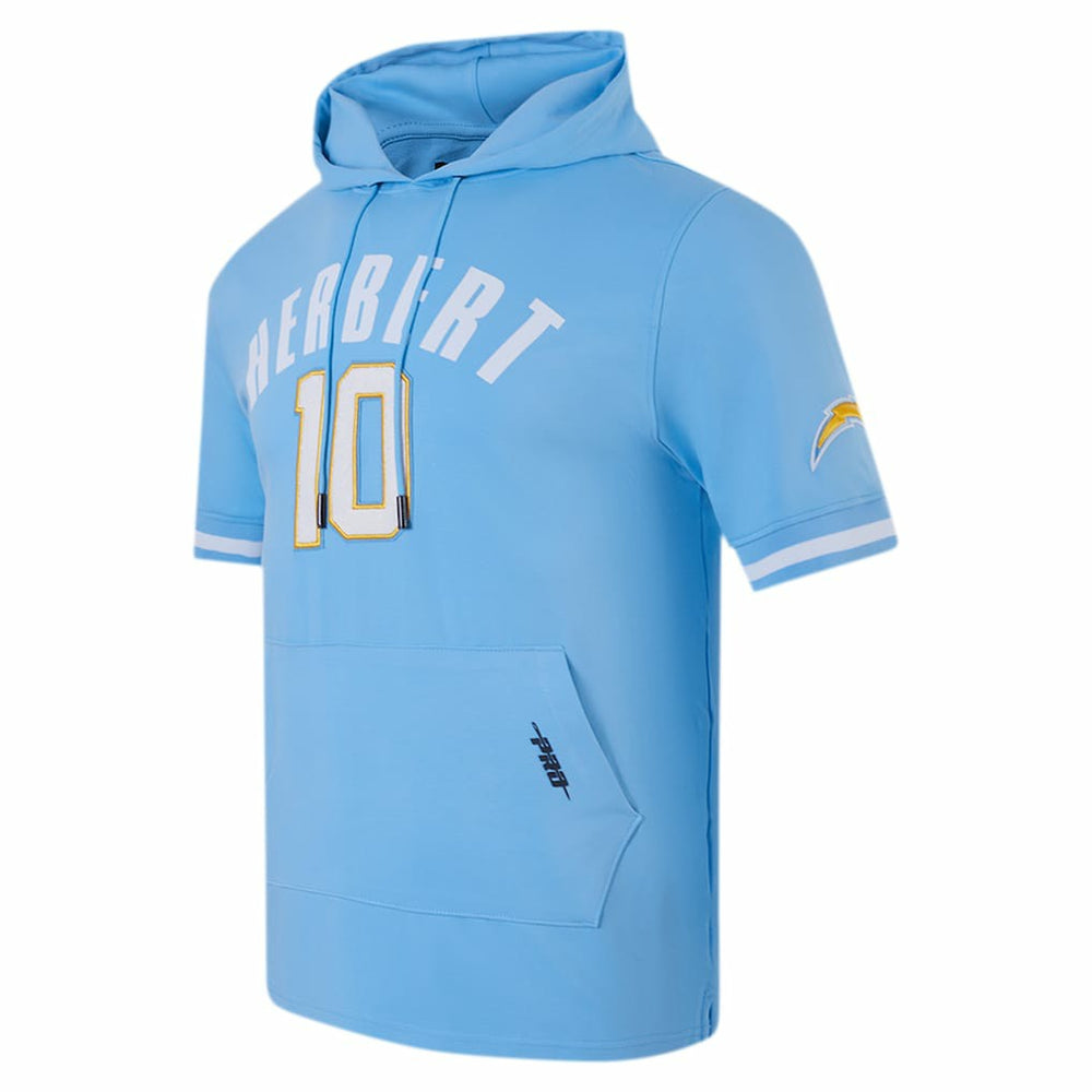 Los Angeles Chargers  Justin Herbert  Pro Standard Player Name & Number Hoodie T-Shirt