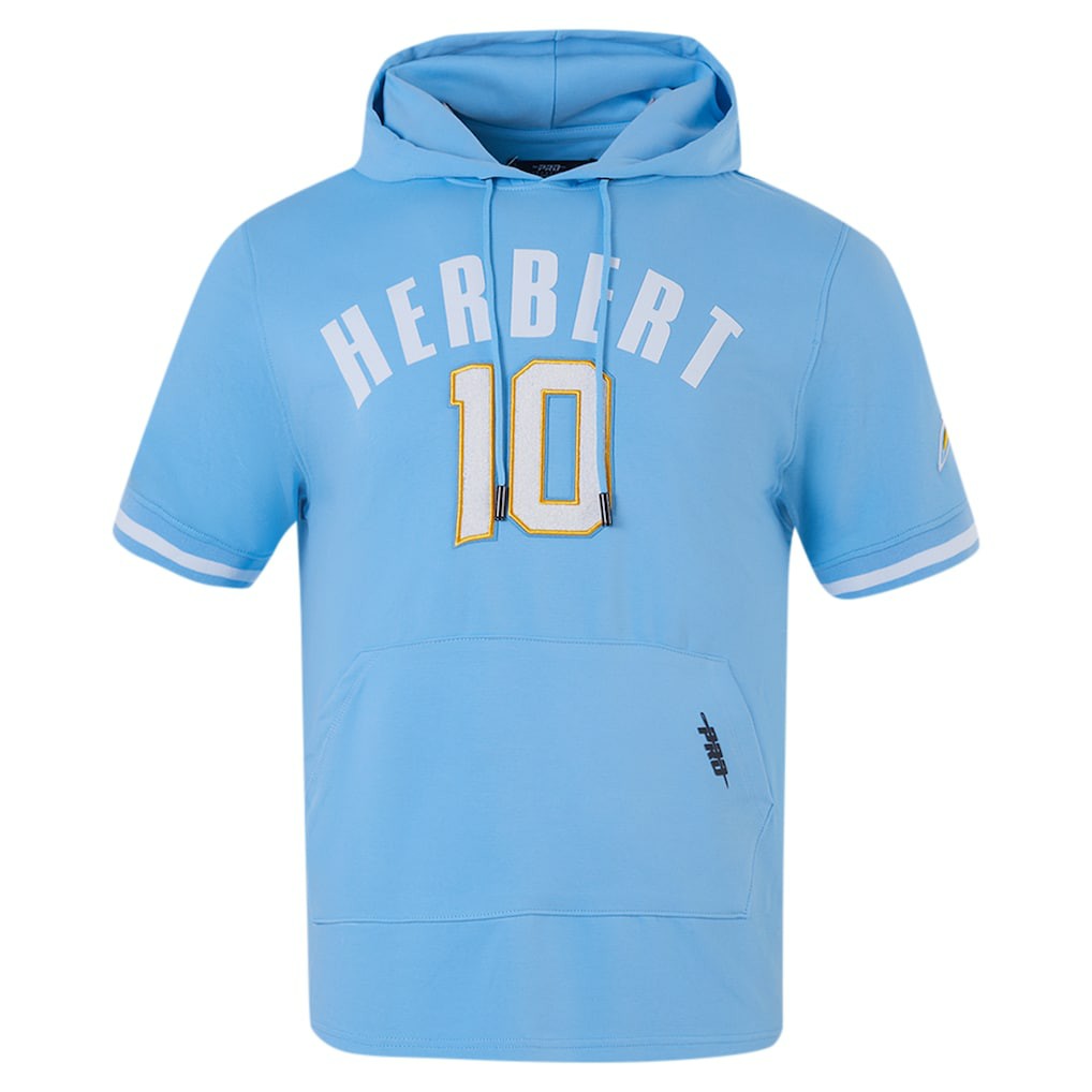 Los Angeles Chargers  Justin Herbert  Pro Standard Player Name & Number Hoodie T-Shirt