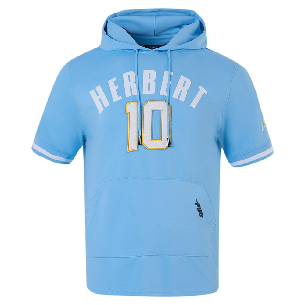 Los Angeles Chargers  Justin Herbert  Pro Standard Player Name & Number Hoodie T-Shirt