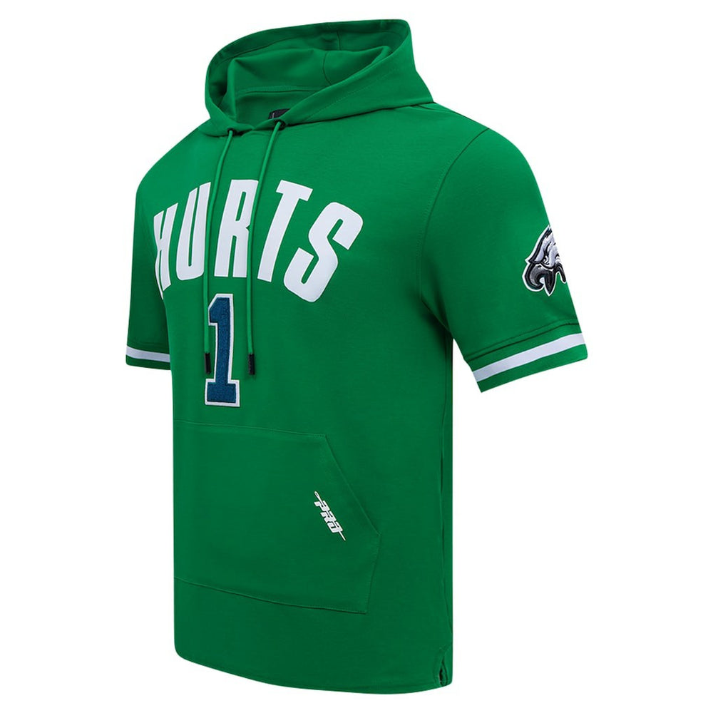 Philadelphia Eagles  Jalen Hurts  Pro Standard Player Name & Number Hoodie T-Shirt