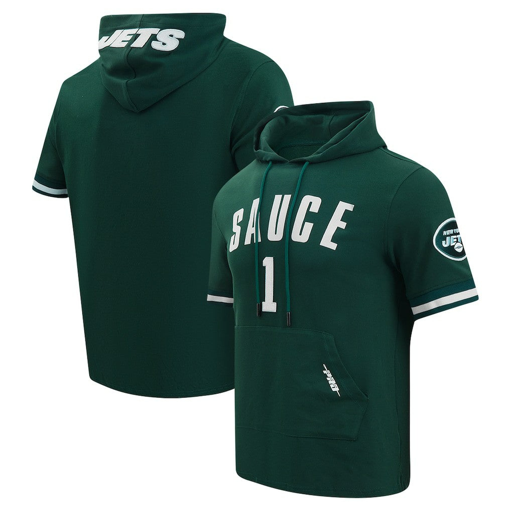 New York Jets  Ahmad Sauce Gardner  Pro Standard Player Name & Number Hoodie T-Shirt