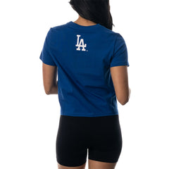 Los Angeles Dodgers The Wild Collective Women's Twist Front T-Shirt | MLB Near me