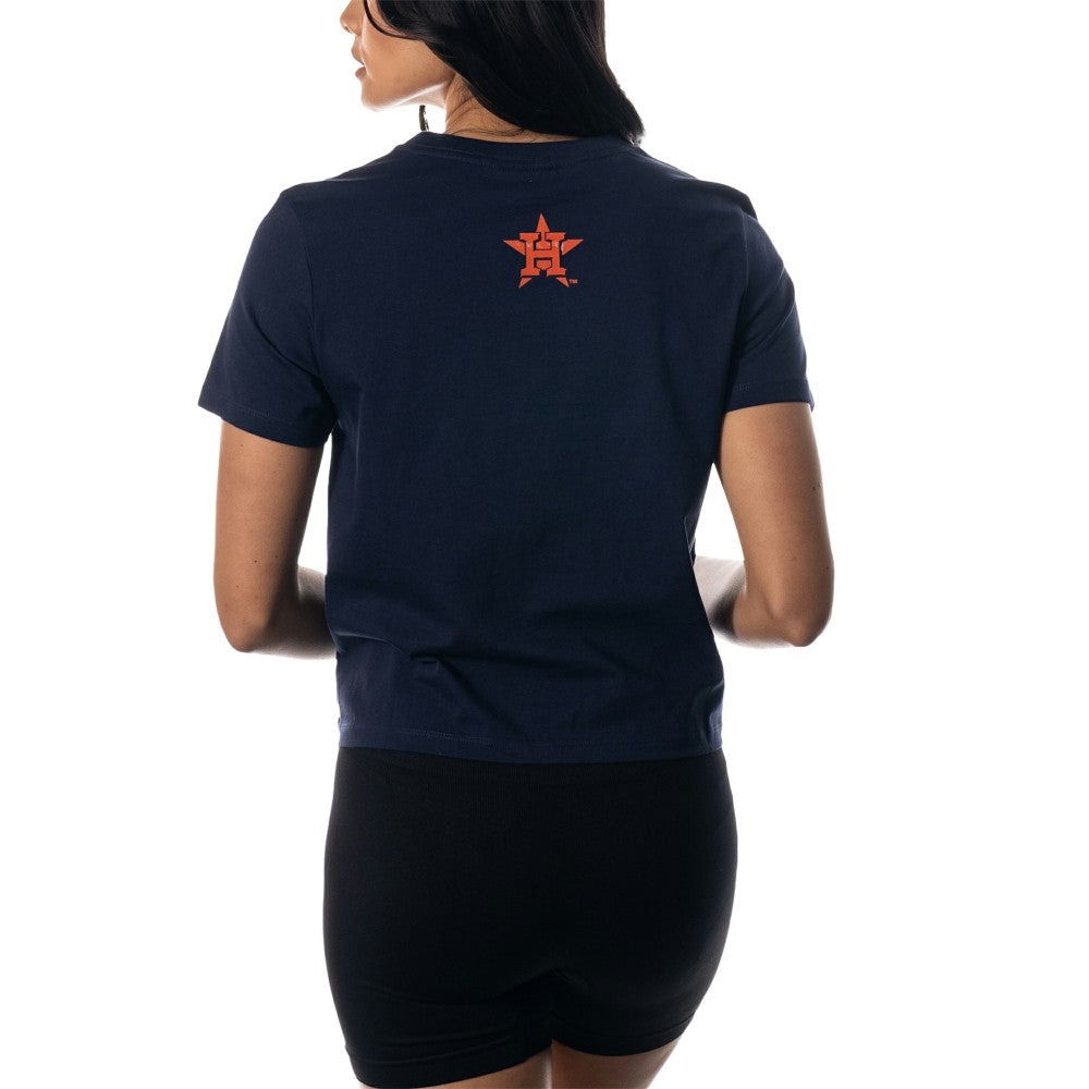 Houston Astros The Wild Collective Women's Twist Front T-Shirt | MLB Shop