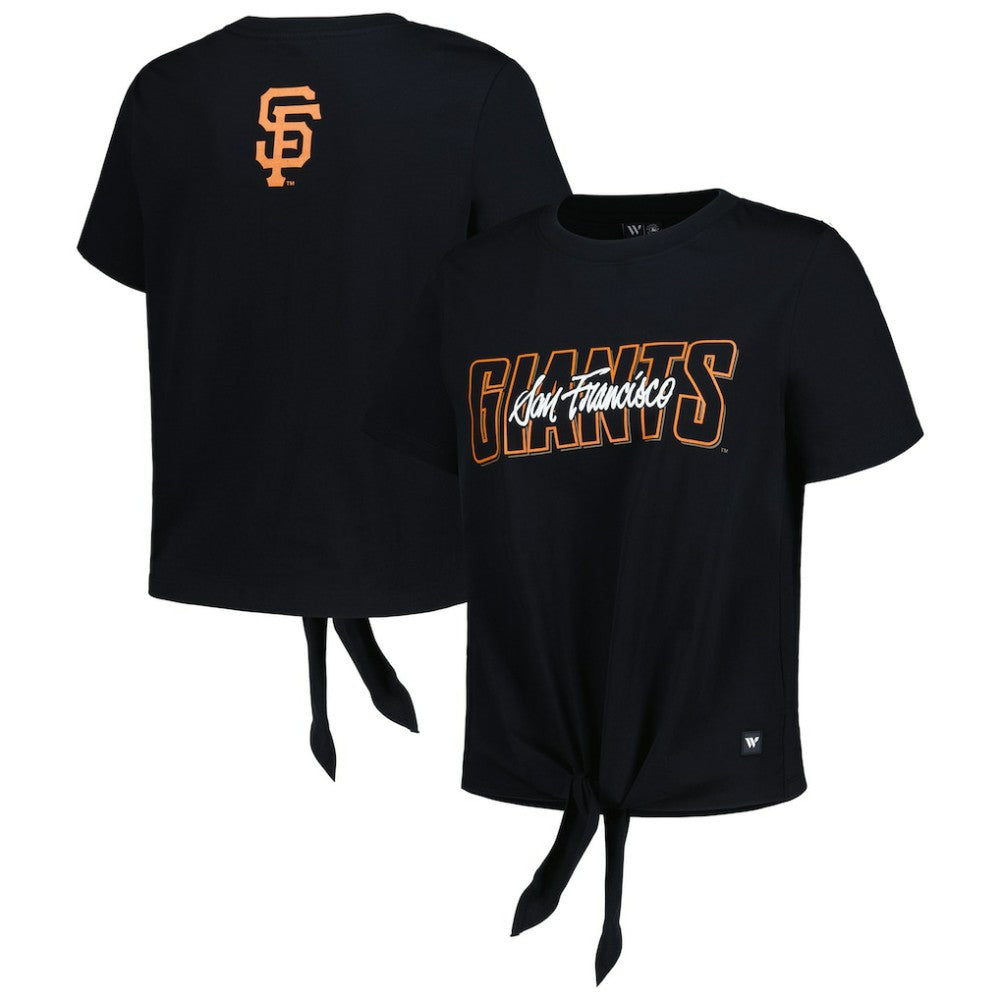 San Francisco Giants The Wild Collective Women's Twist Front T-Shirt | MLB Near me