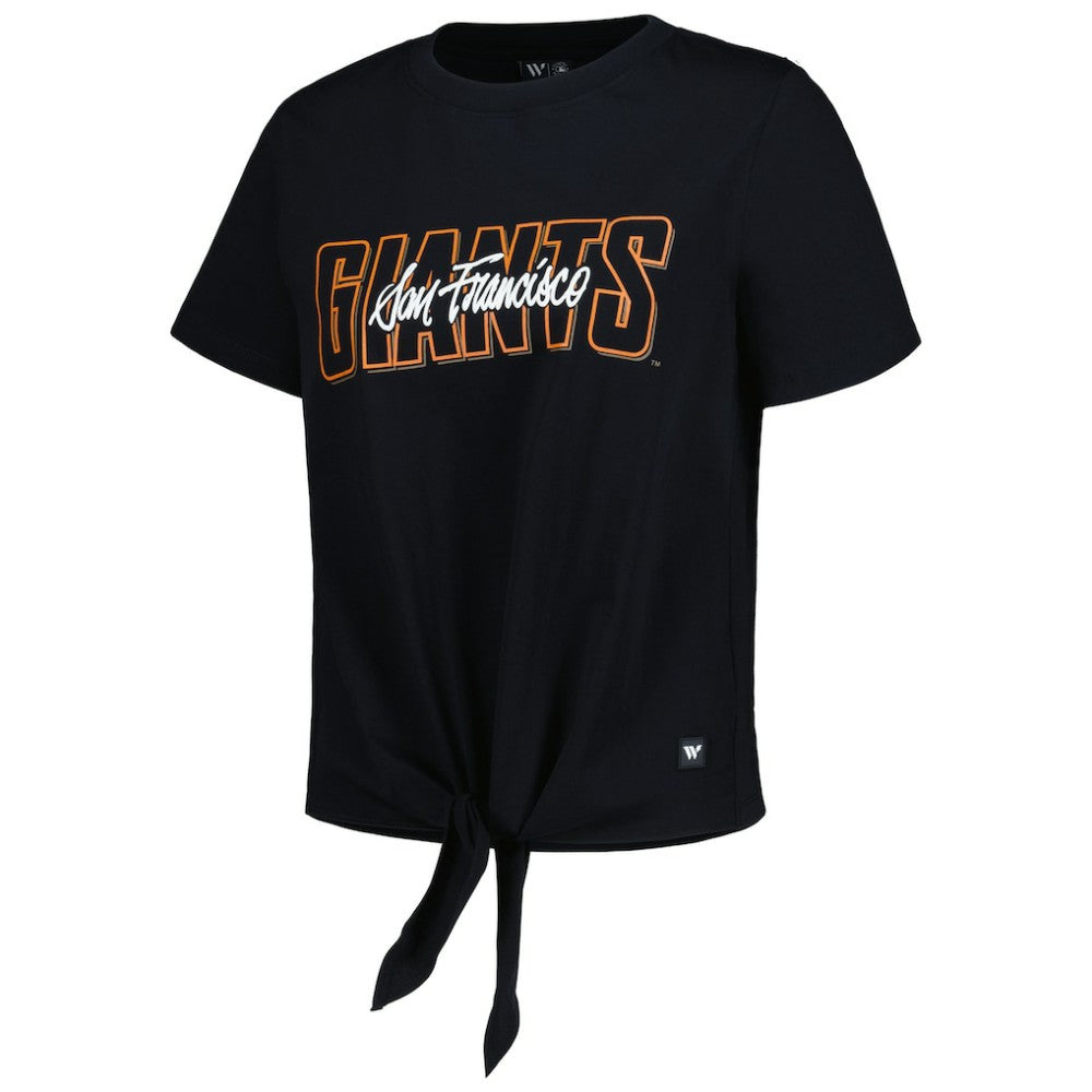 San Francisco Giants The Wild Collective Women's Twist Front T-Shirt | MLB Near me