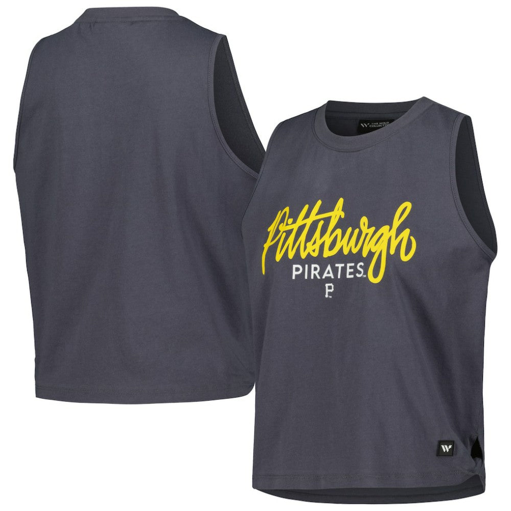 Pittsburgh Pirates The Wild Collective Women's Side Knot Tank Top | MLB US
