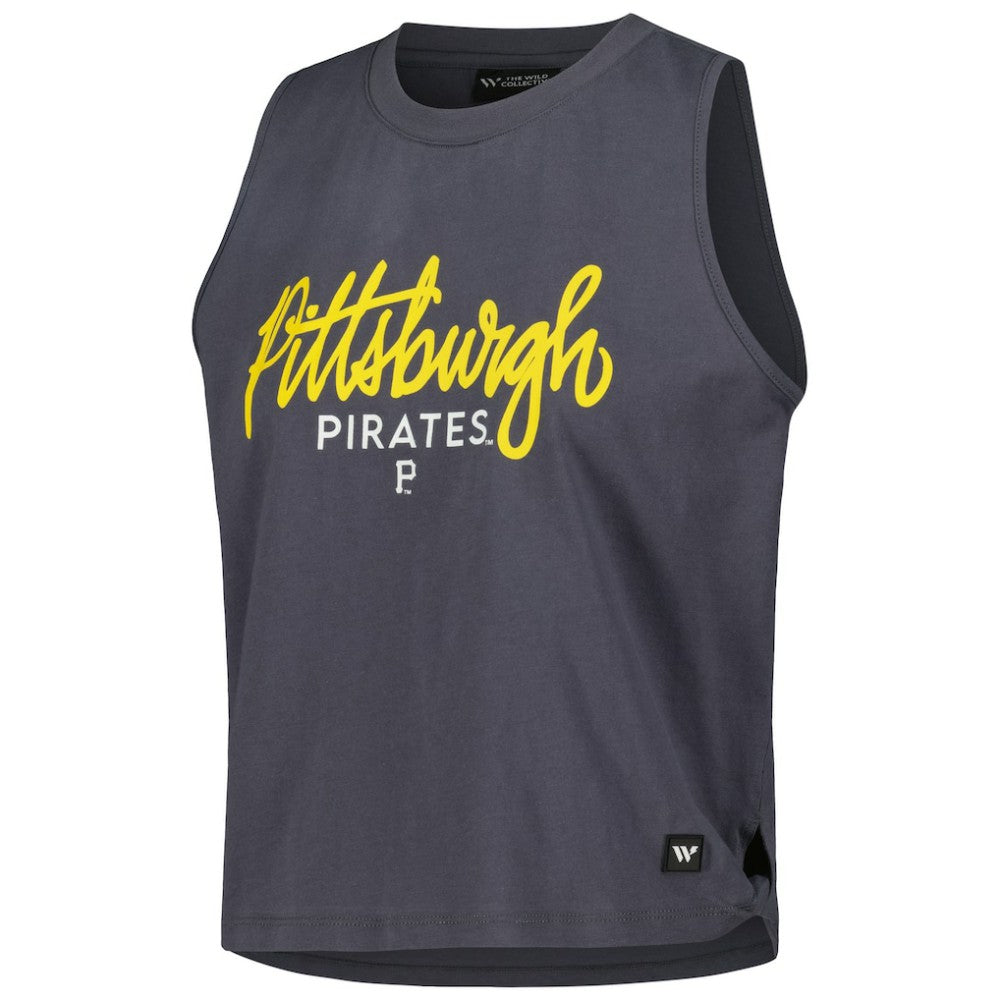 Pittsburgh Pirates The Wild Collective Women's Side Knot Tank Top | MLB US