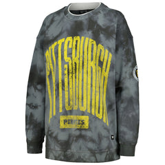 Pittsburgh Pirates The Wild Collective Women's Overdyed Pullover Sweatshirt | MLB US