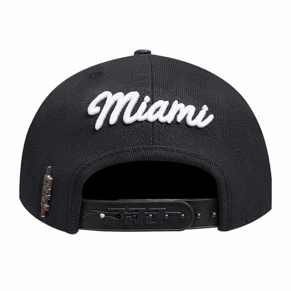 Miami Heat Pro Standard Paint the City Pinch Front Snapback Hat Discount